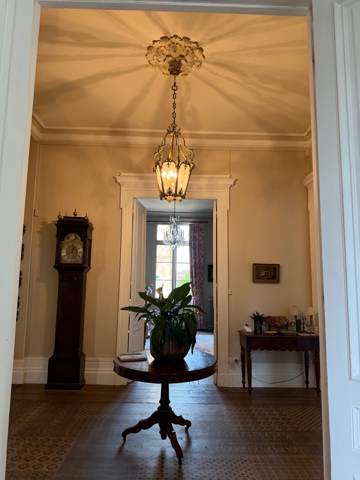 Inside the maison