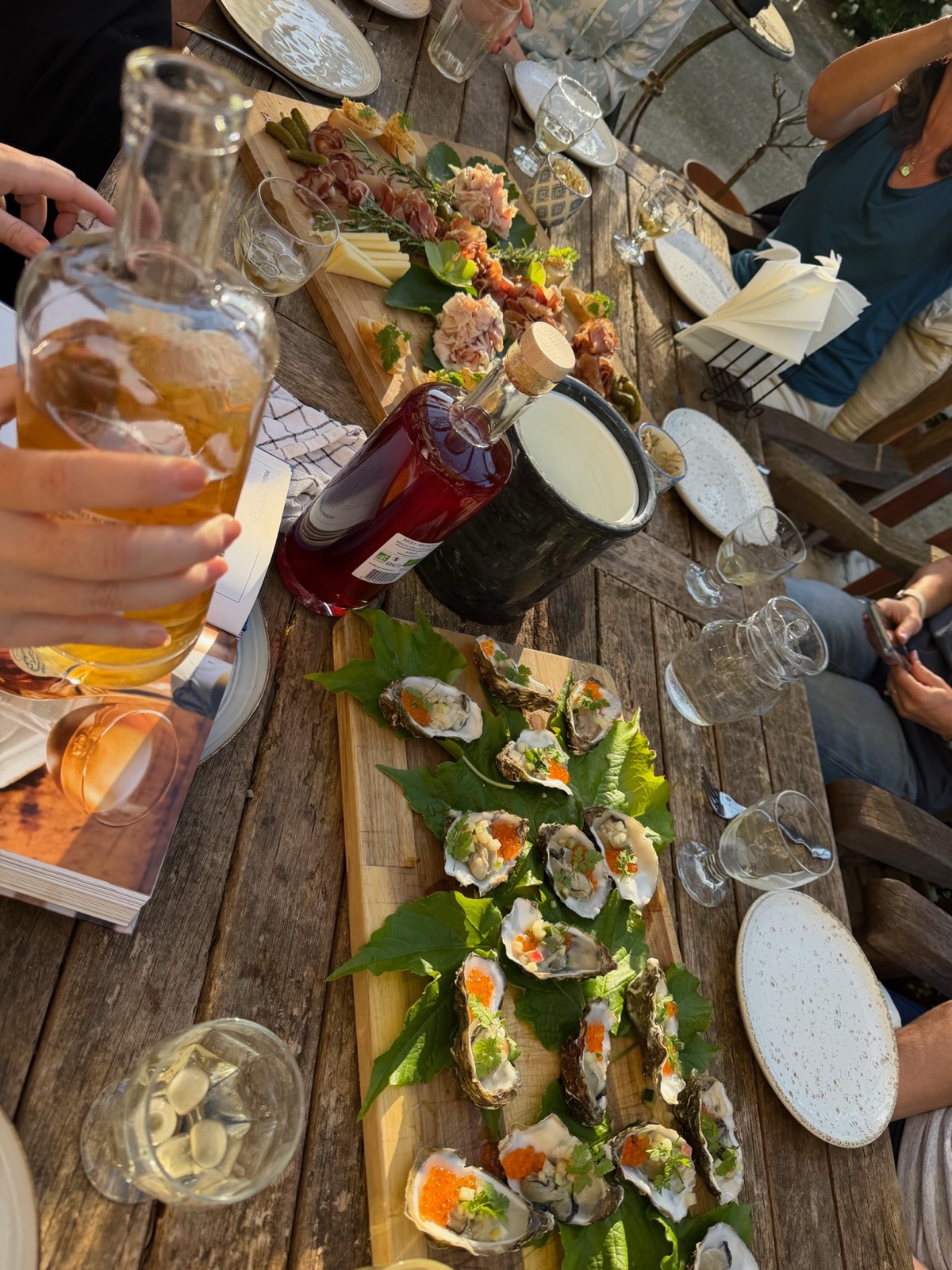 Oysters and bubbles