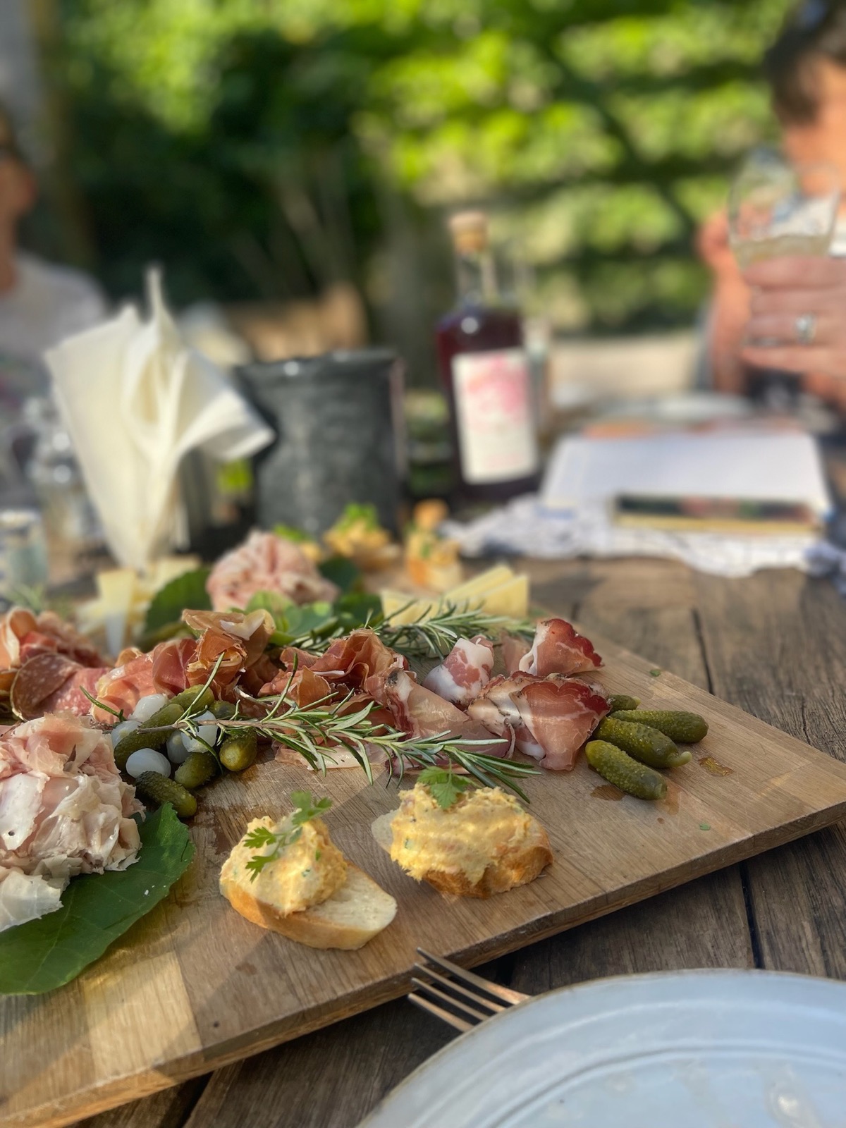 Charcuterie and wine